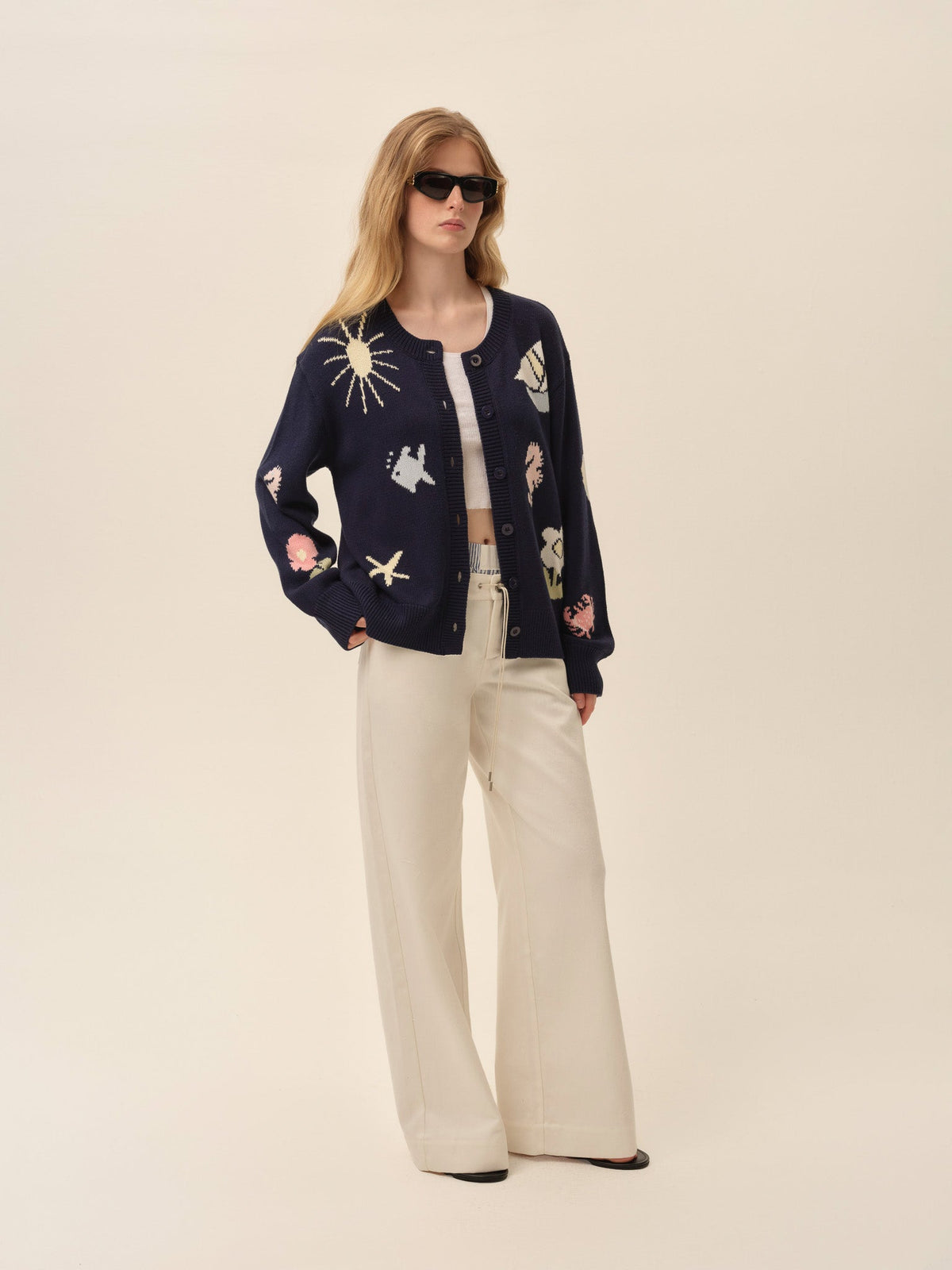 For Love & Lemons Marie Nautical Cardigan