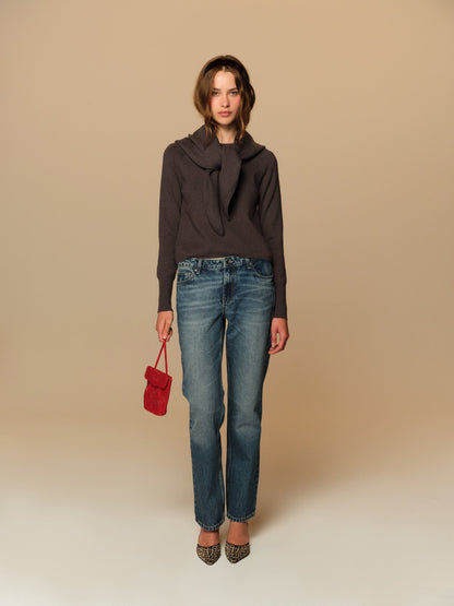 For Love & Lemons Shirley Top with Shawl