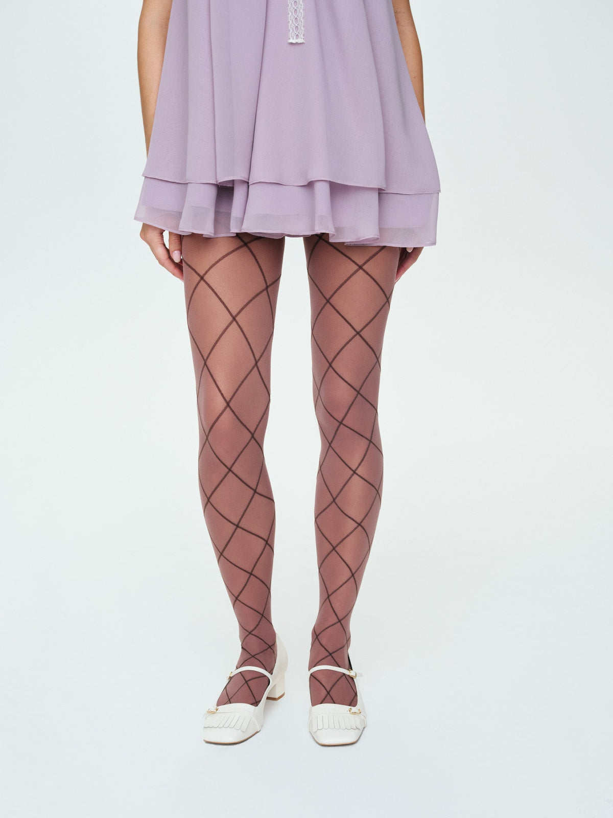 For Love & Lemons Argyle Tights
