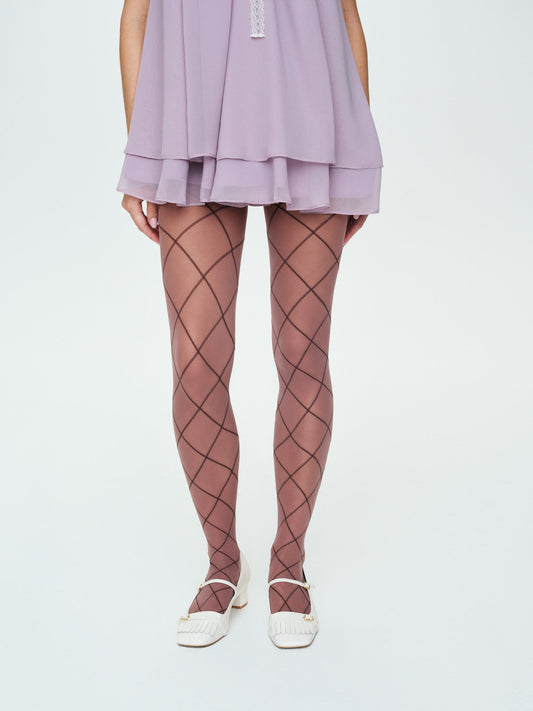 For Love & Lemons Argyle Tights