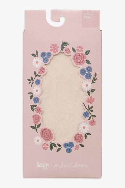 For Love & Lemons Floral Lace Dot Tights