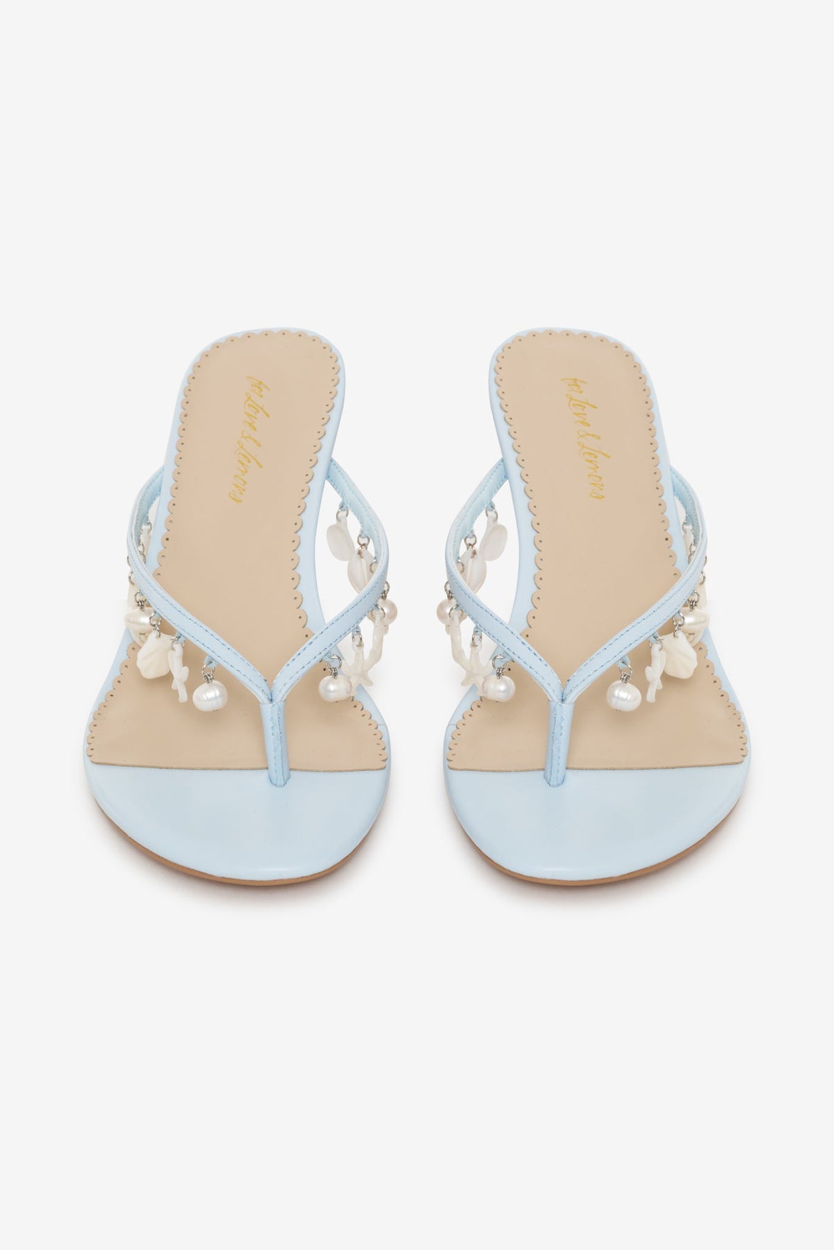 For Love & Lemons Sailor Charm Thong Heel