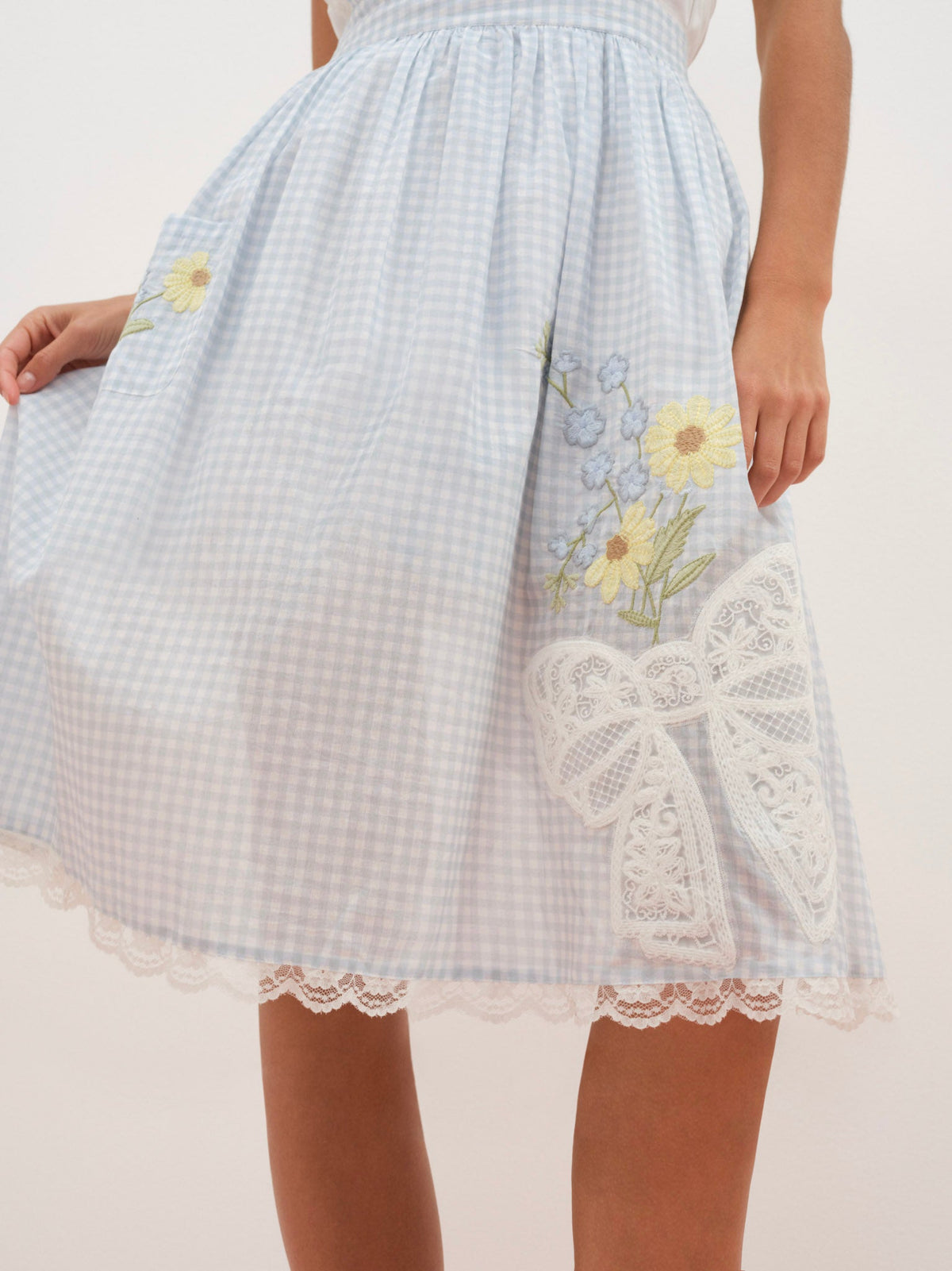 For Love & Lemons Bluebell Gingham Apron