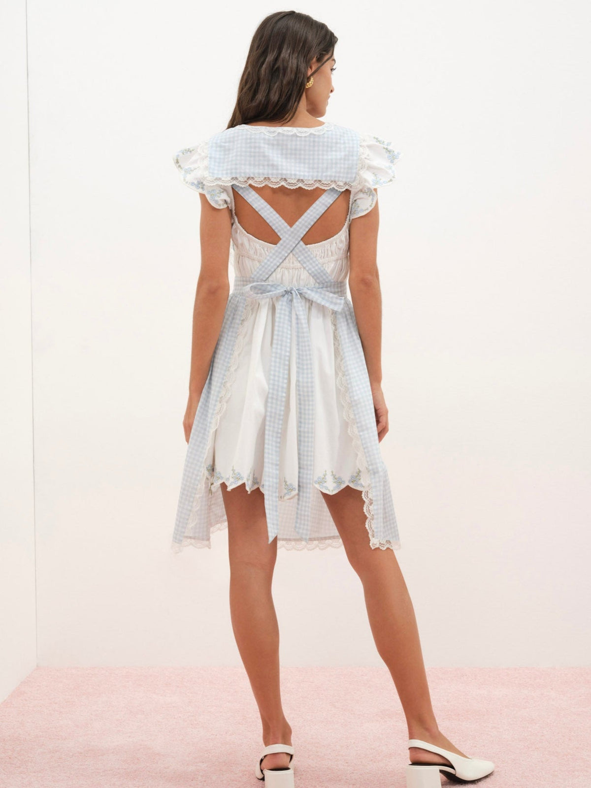 For Love & Lemons Bluebell Gingham Apron