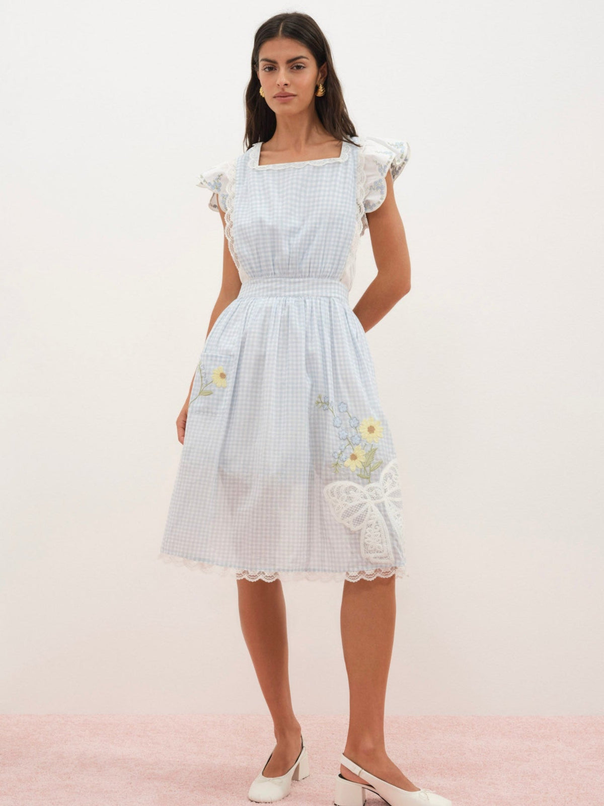 For Love & Lemons Bluebell Gingham Apron