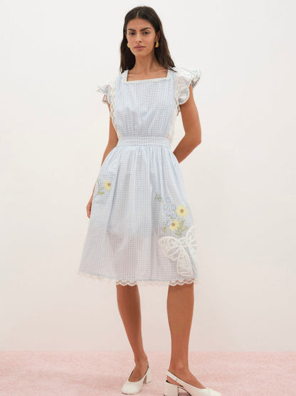 For Love & Lemons Bluebell Gingham Apron