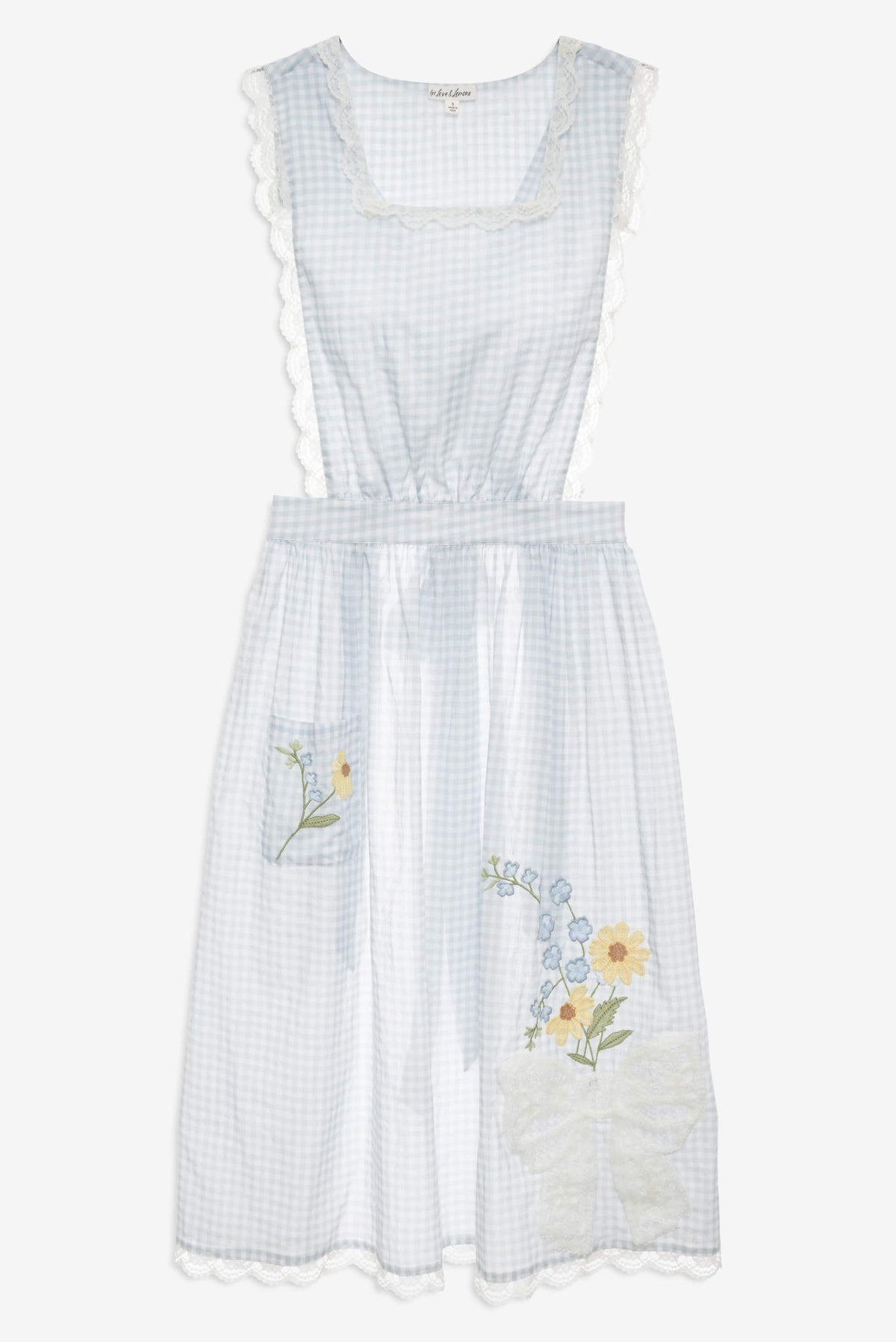 For Love & Lemons Bluebell Gingham Apron