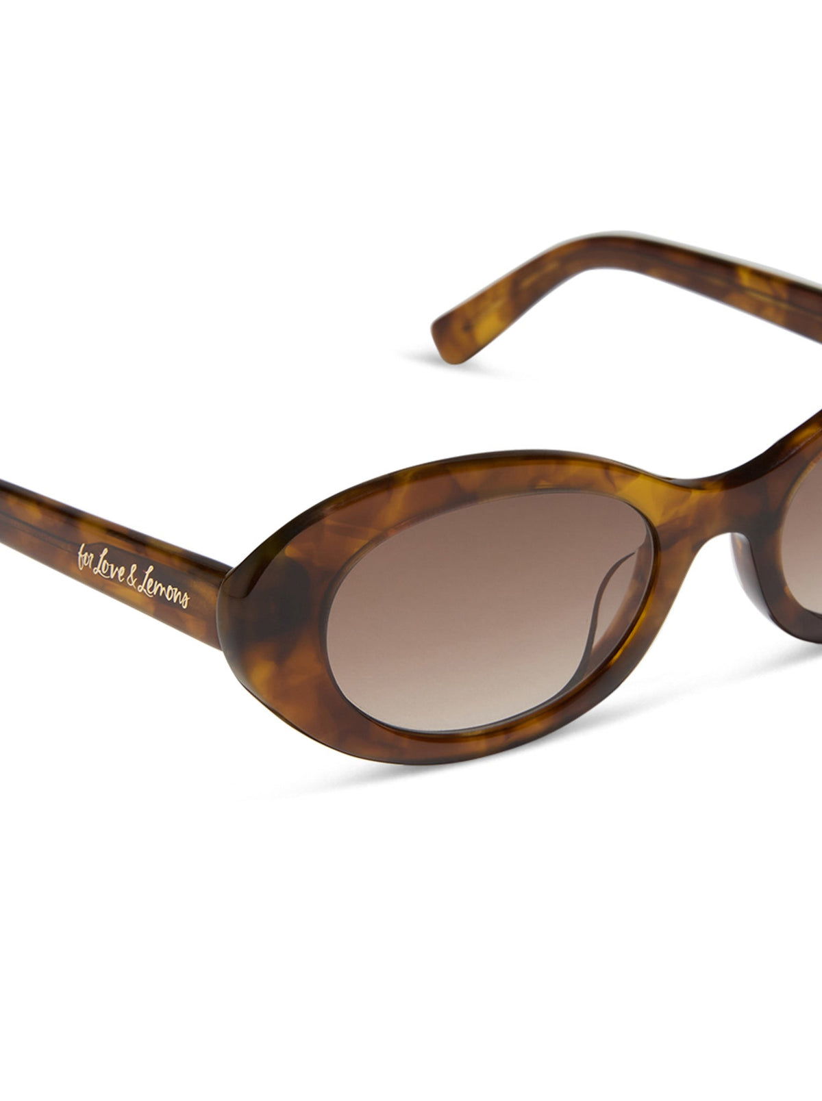 For Love & Lemons Sabrina Oval Sunglasses