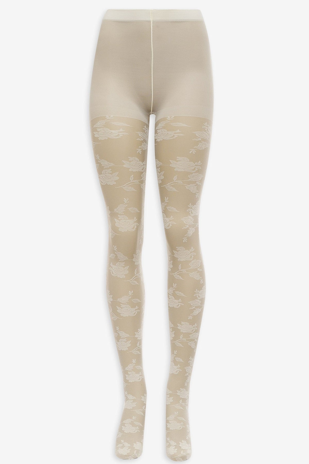 For Love & Lemons Floral Knit Tights