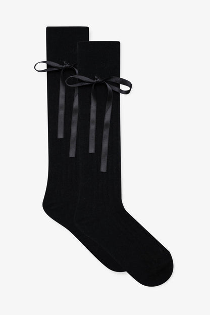 For Love & Lemons Knee-High Bow Socks