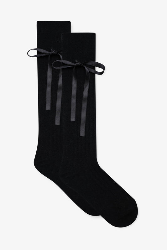 For Love & Lemons Knee-High Bow Socks