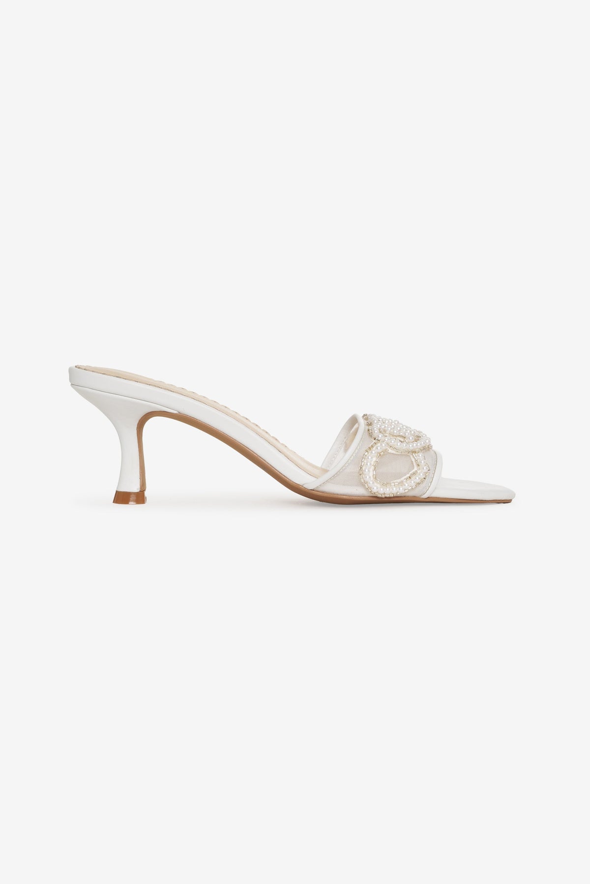 For Love & Lemons Seraphina Beaded Heart Mule