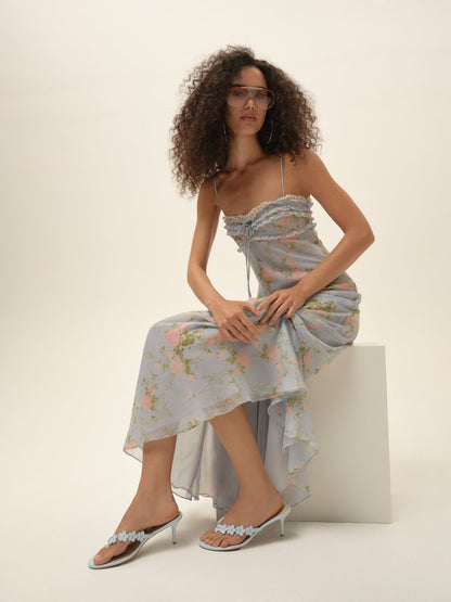 For Love & Lemons Gia Floral Heel