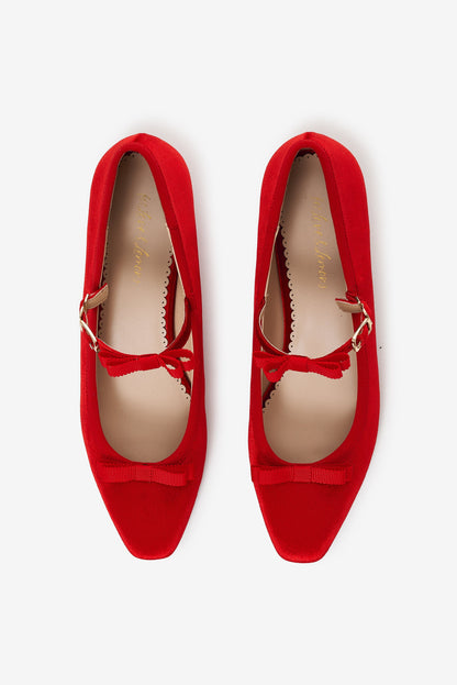 For Love & Lemons Lucia Velvet Mary Jane