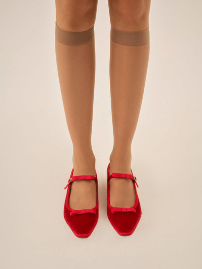 For Love & Lemons Lucia Velvet Mary Jane