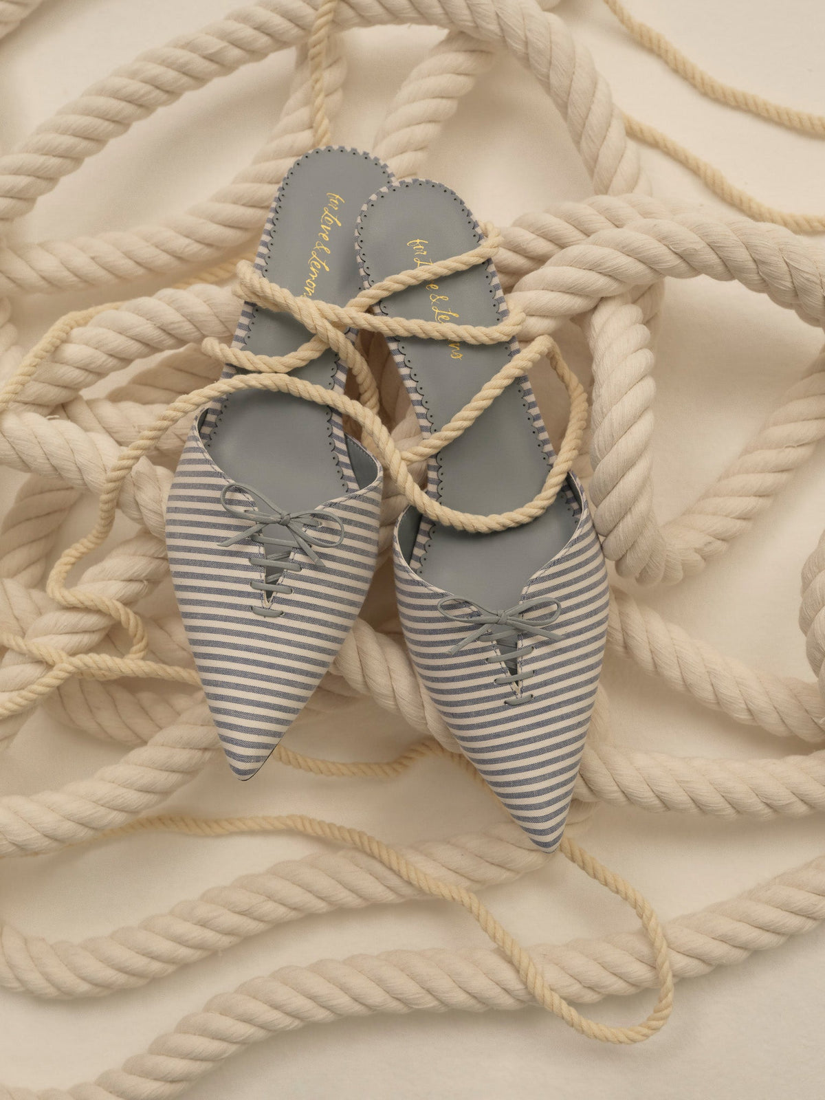For Love & Lemons Amy Linen Mule