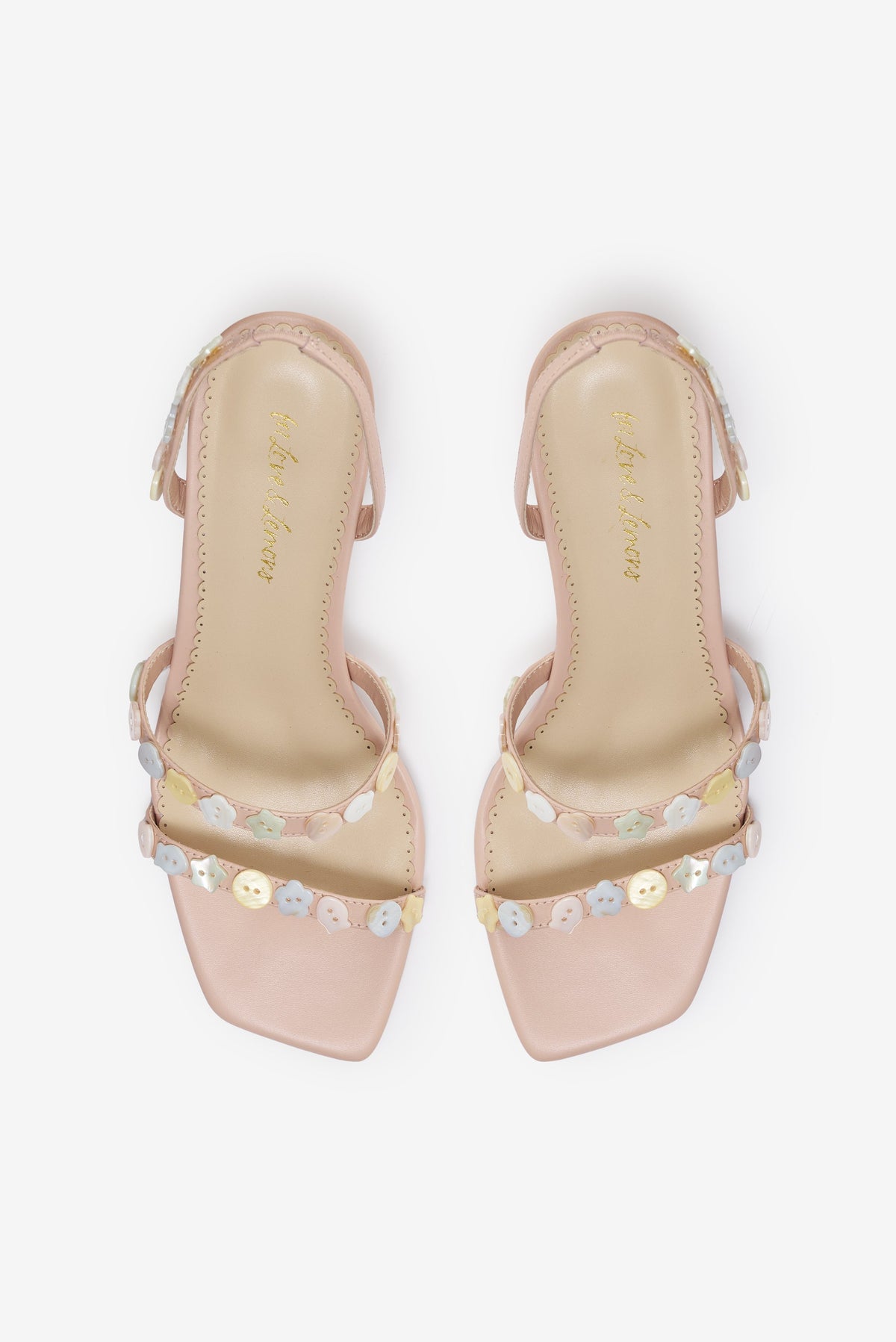 For Love & Lemons Cleo Button Heel