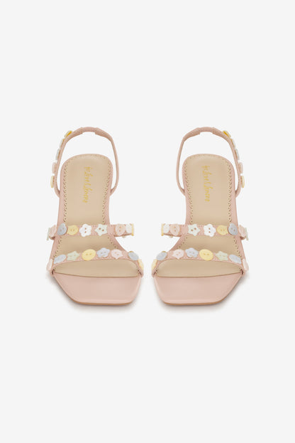 For Love & Lemons Cleo Button Heel