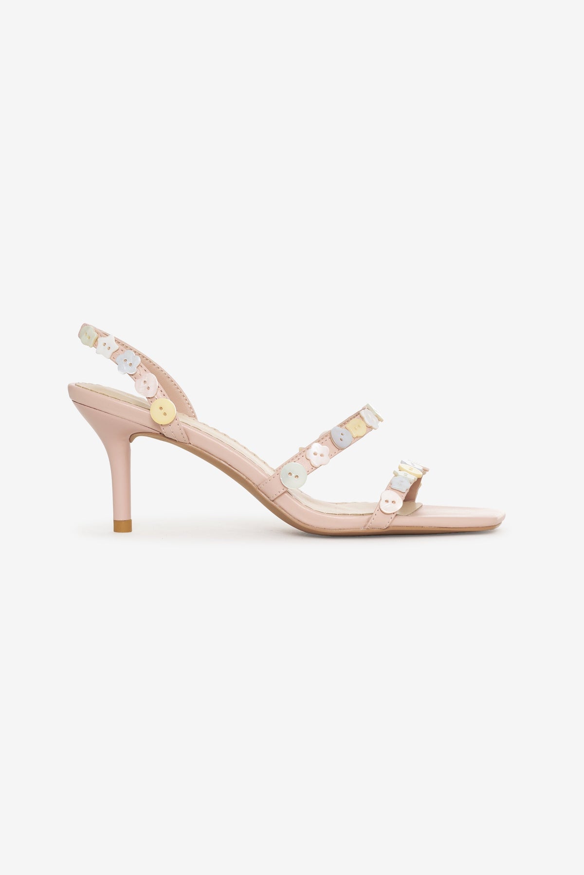 For Love & Lemons Cleo Button Heel