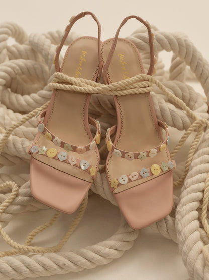 For Love & Lemons Cleo Button Heel