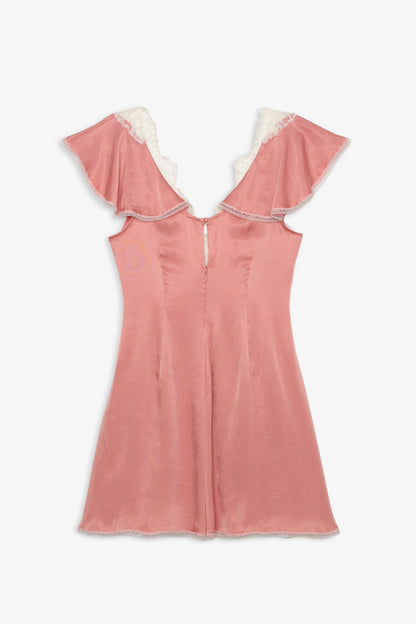 For Love & Lemons Luna Rose Mini Dress