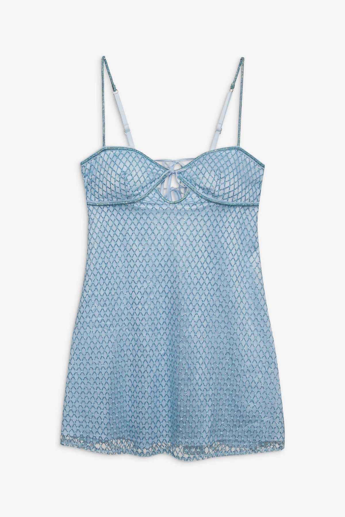 For Love & Lemons Glitter Slip Dress