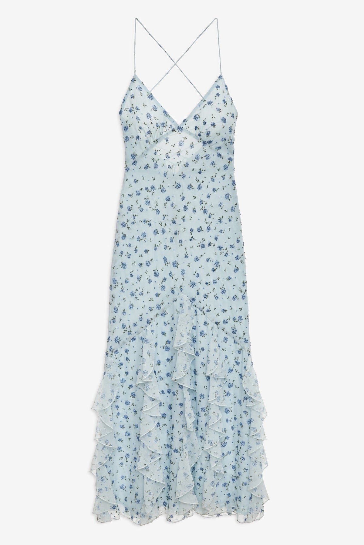 For Love & Lemons Elea Beaded Maxi Dress