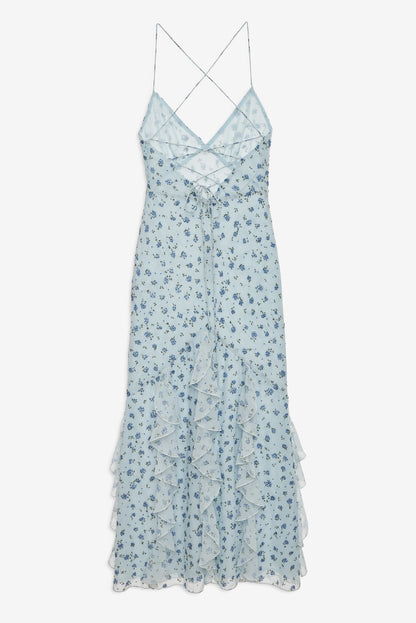 For Love & Lemons Elea Beaded Maxi Dress
