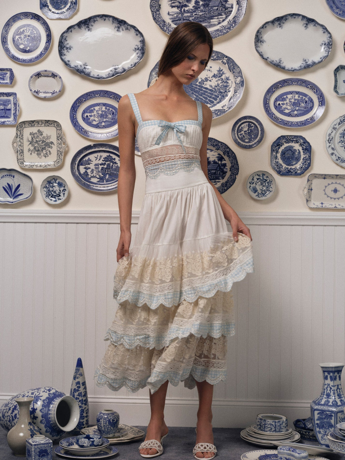For Love & Lemons Tessa Midi Dress