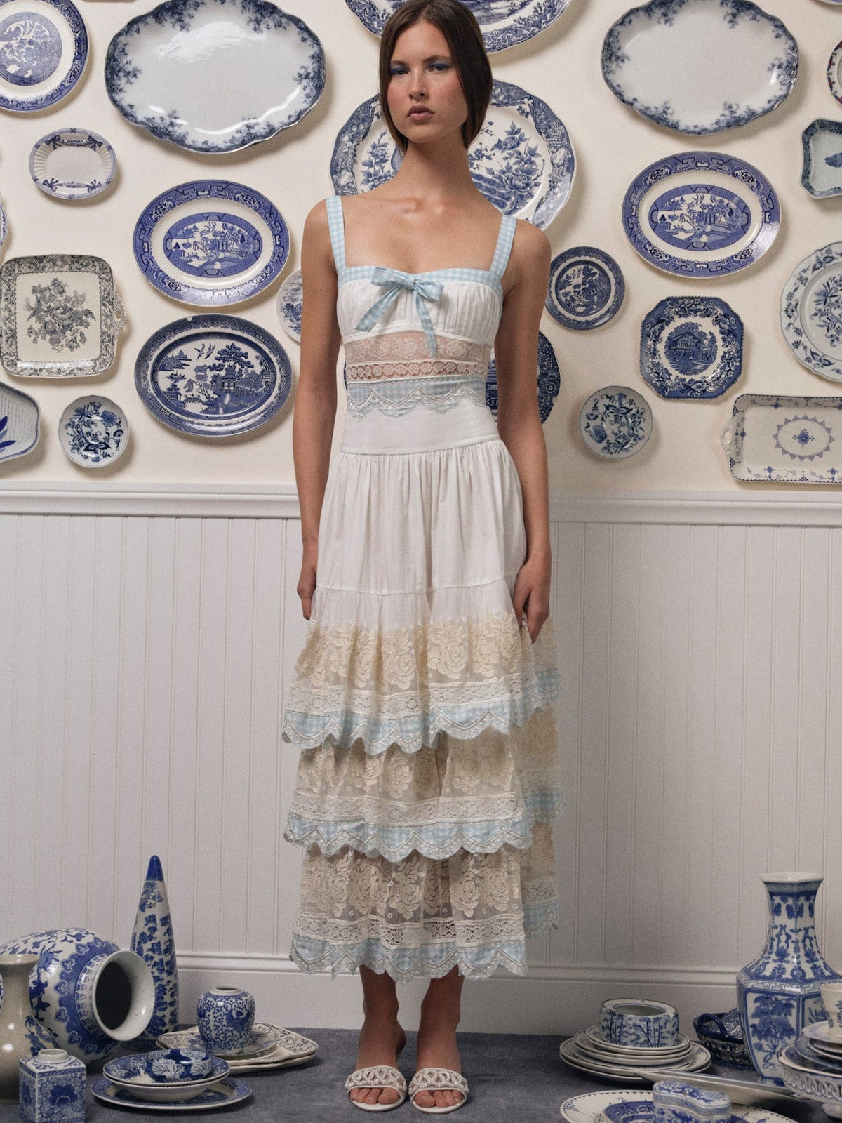 For Love & Lemons Tessa Midi Dress