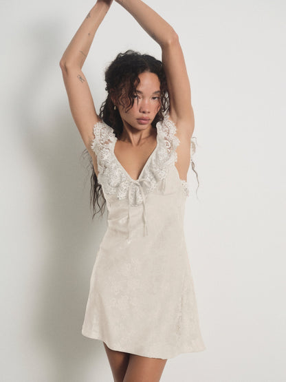 For Love & Lemons Audrey Mini Slip Dress