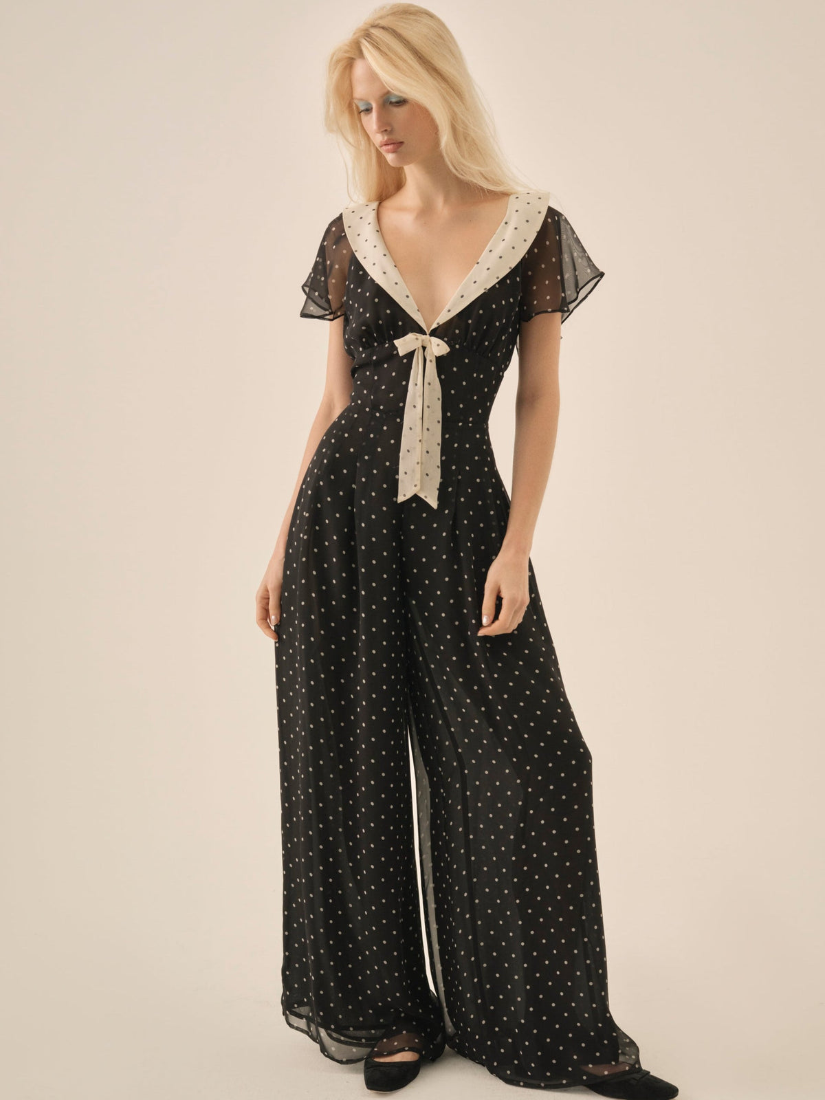 For Love & Lemons Dottie Dot Pantsuit