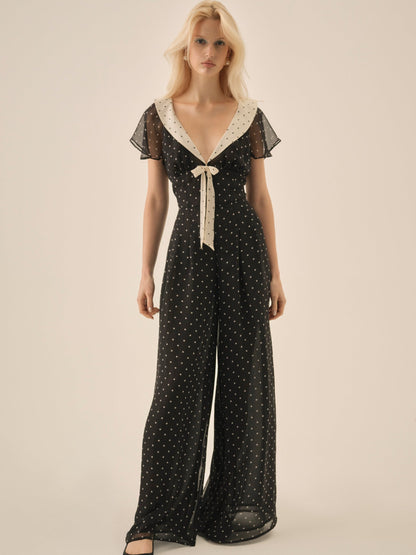 For Love & Lemons Dottie Dot Pantsuit