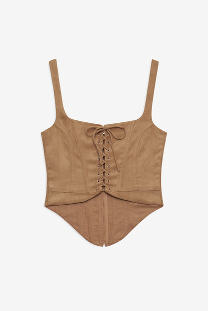 For Love & Lemons Rose Beaded Bustier