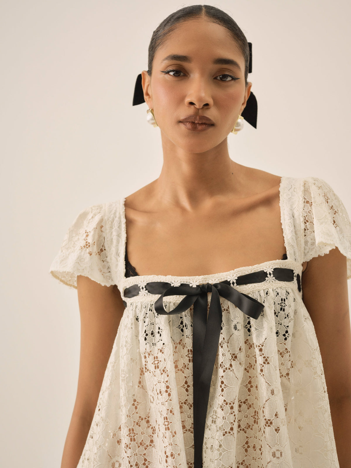 For Love & Lemons Creampuff Lace Top