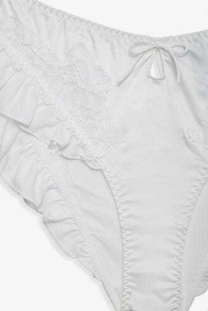 For Love & Lemons Butterfly Lace Ruffle Cheeky Panty