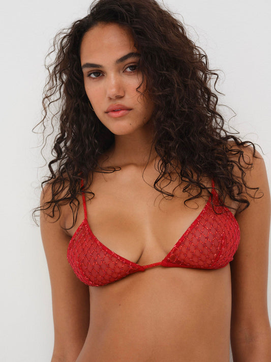 For Love & Lemons Glitter Bralette