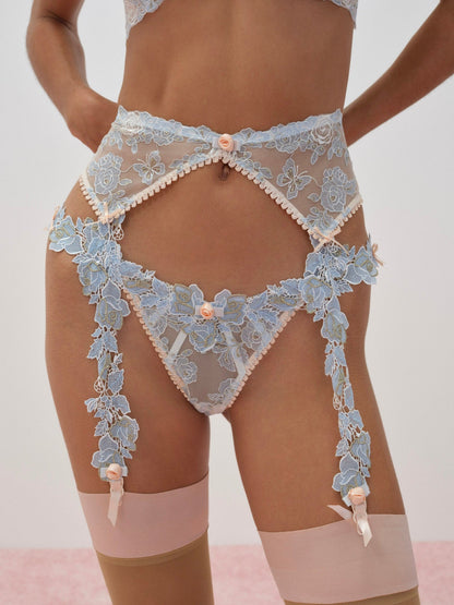 For Love & Lemons Winter Roses Garter Belt