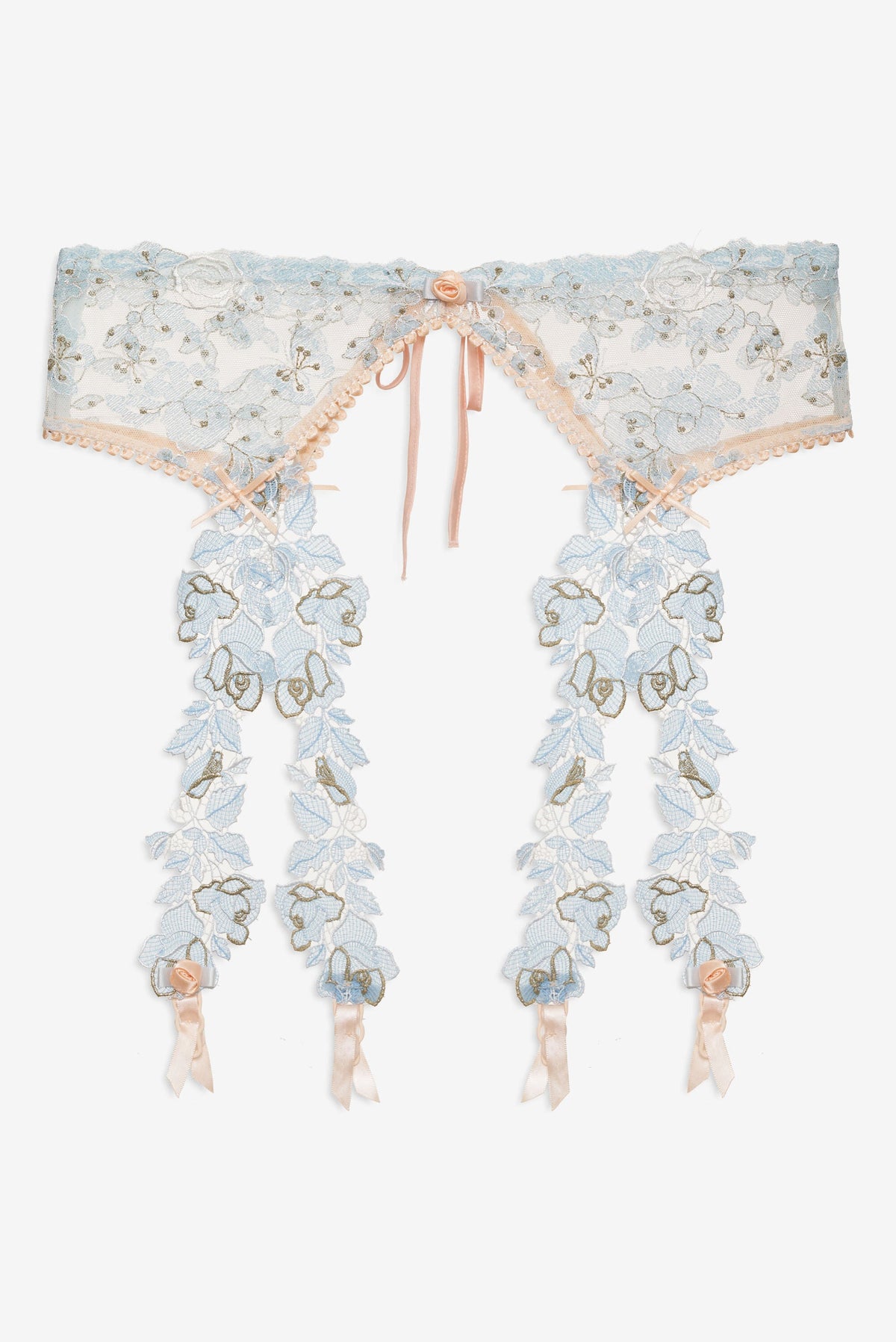 For Love & Lemons Winter Roses Garter Belt