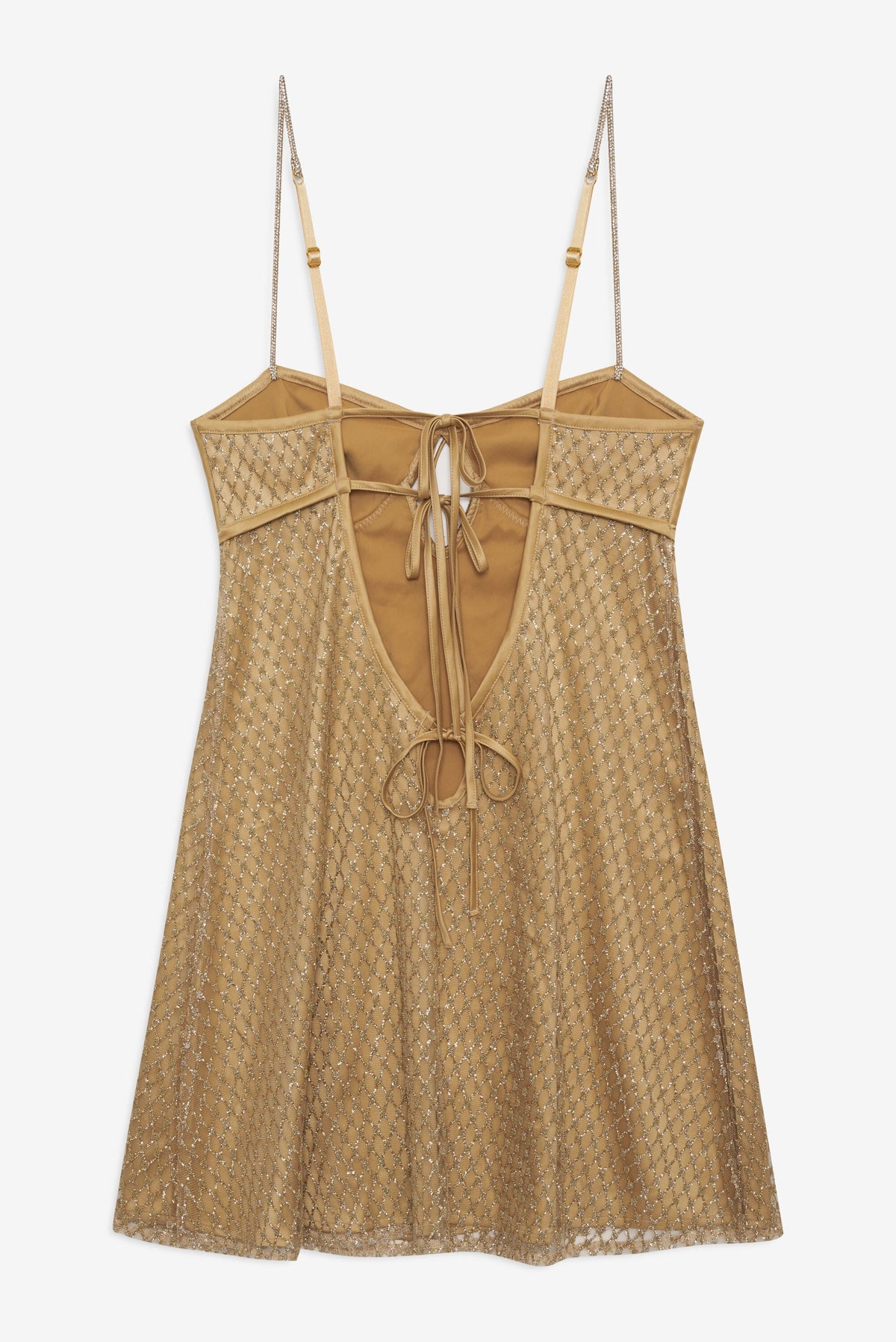 For Love & Lemons Glitter Slip Dress
