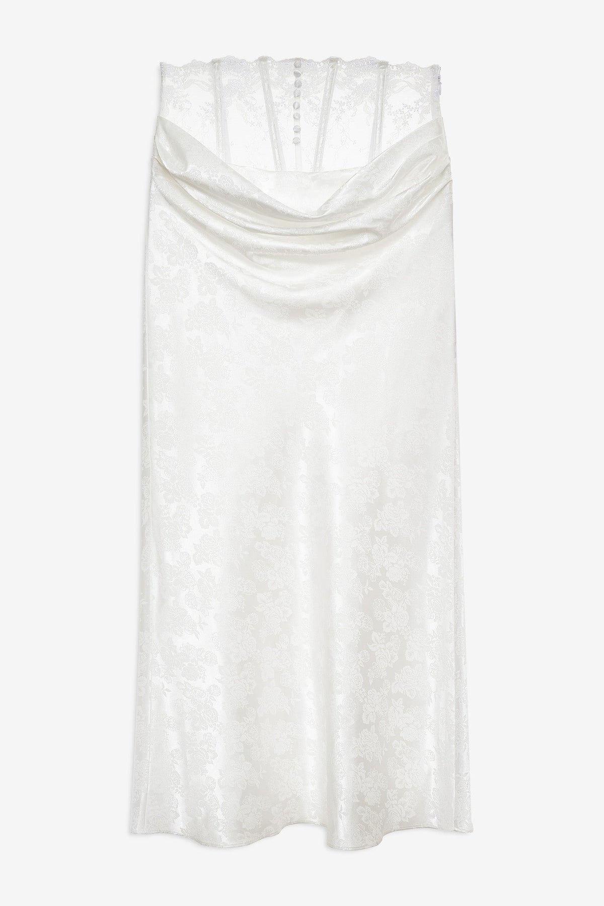 For Love & Lemons Rita Rose Maxi Skirt