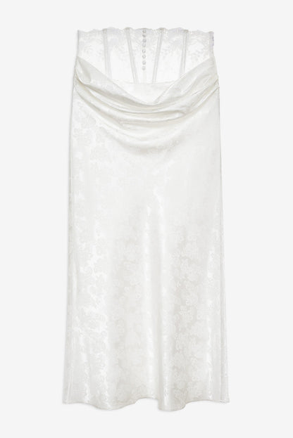For Love & Lemons Rita Rose Maxi Skirt