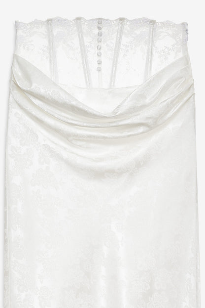 For Love & Lemons Rita Rose Maxi Skirt