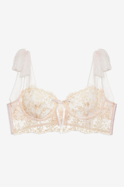 For Love & Lemons Gilded Lace Underwire Bra