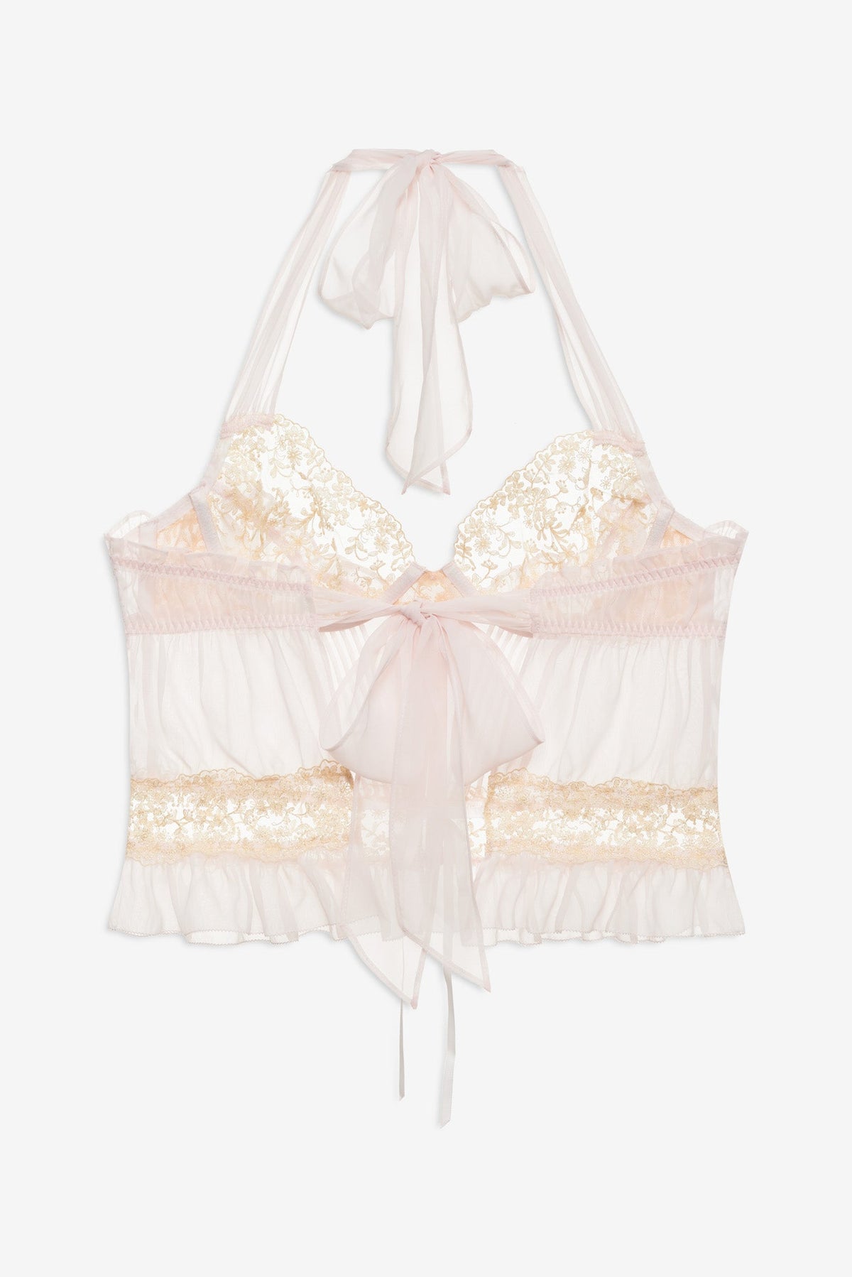 For Love & Lemons Gilded Lace Bustier
