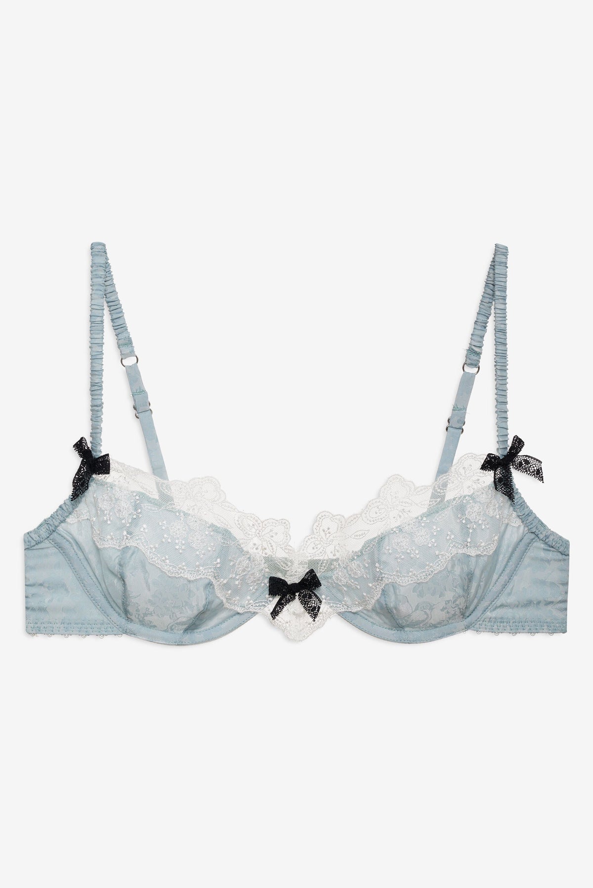 For Love & Lemons Bluebird Jacquard Underwire Bra