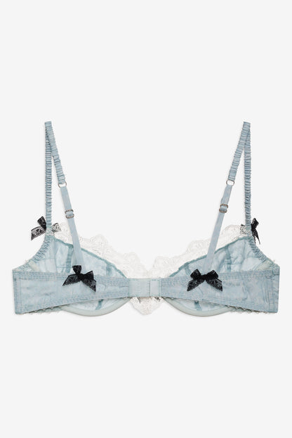 For Love & Lemons Bluebird Jacquard Underwire Bra