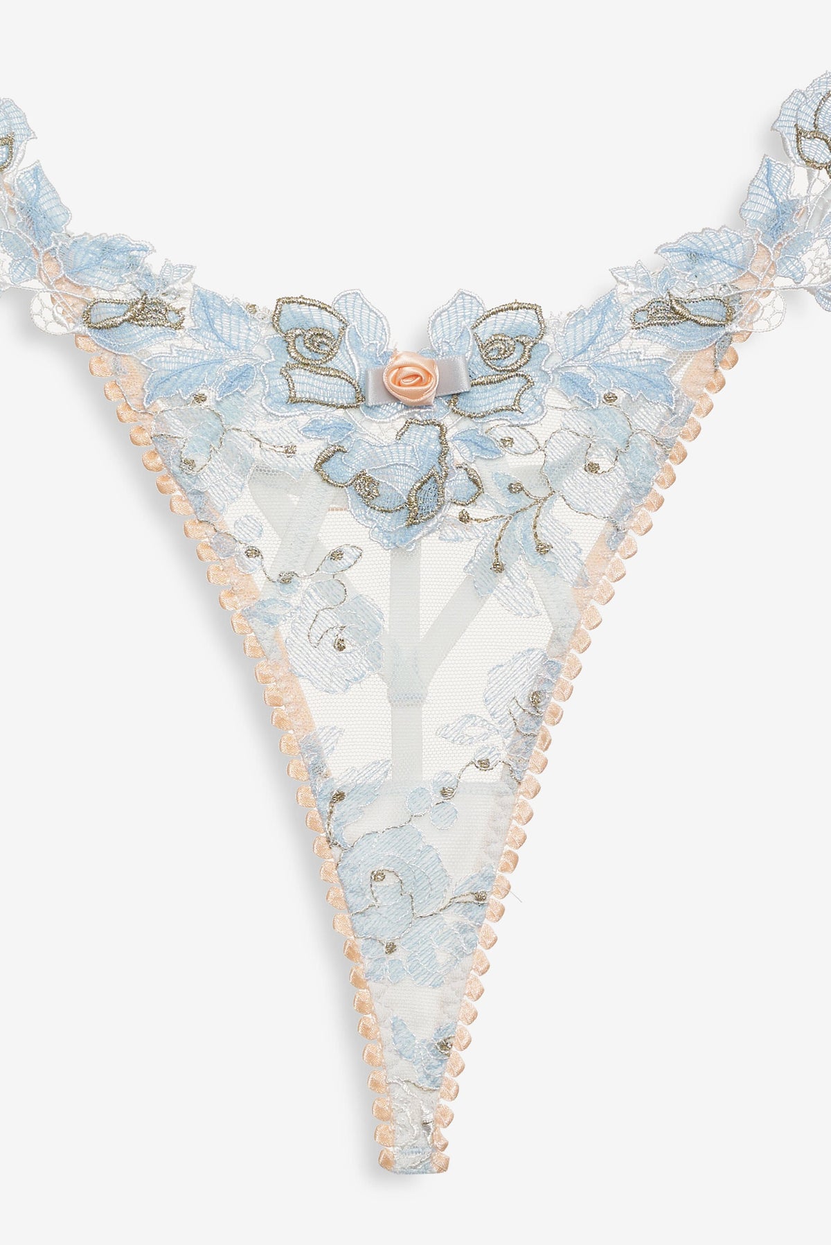 For Love & Lemons Winter Roses Thong Panty