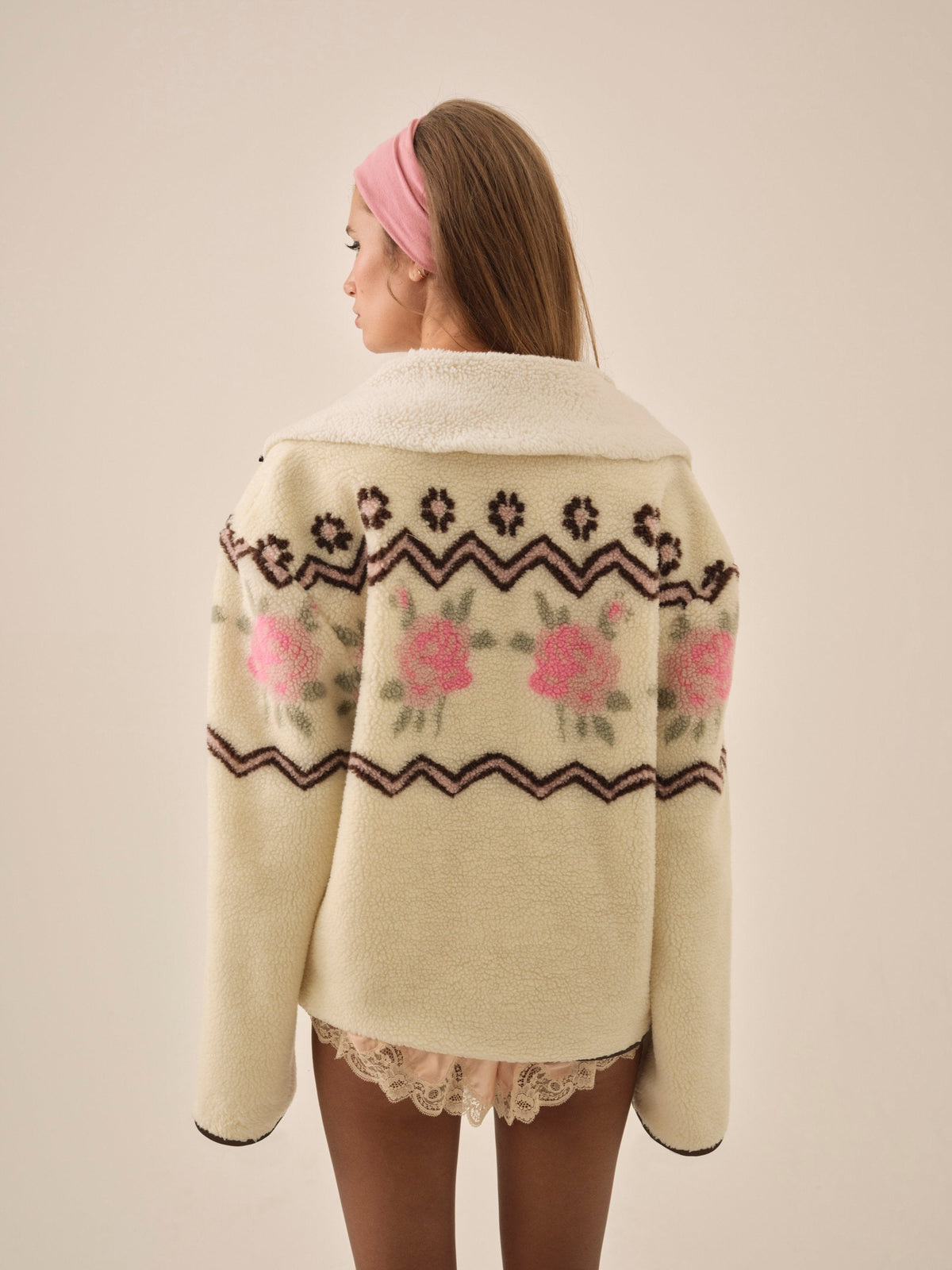 For Love & Lemons Posey Sherpa Pullover