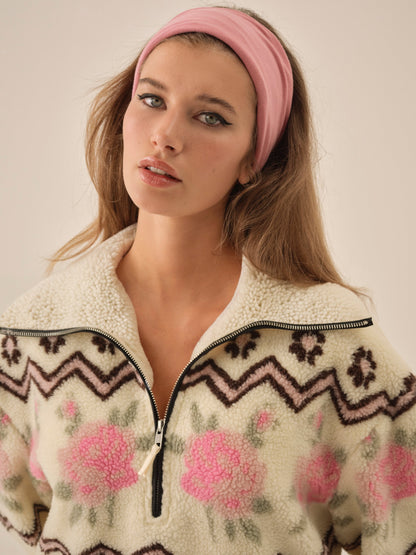 For Love & Lemons Posey Sherpa Pullover